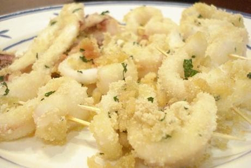 Calamares empanados al horno (Italia)