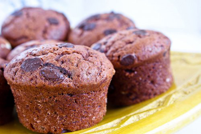 Muffins de Chocolate sin Huevo