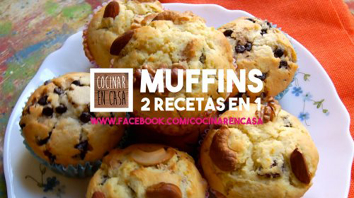 Muffins de Frutos Secos y Chocolate