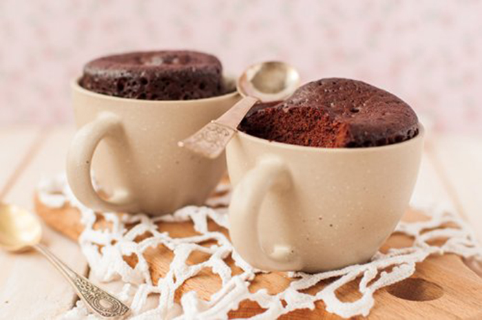 Mug Cake de Chocolate en Microondas