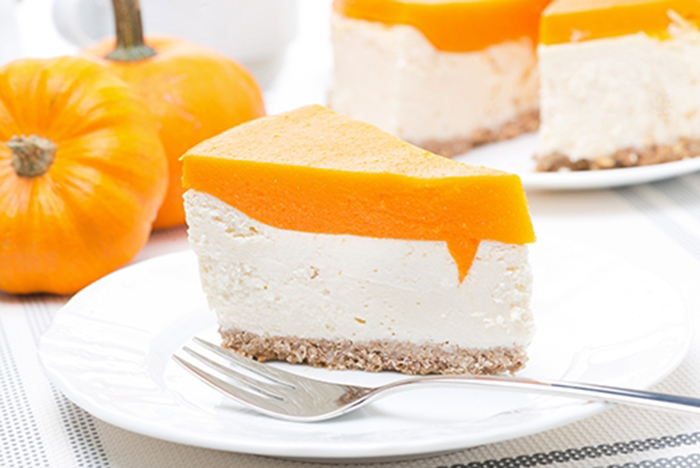 Tarta de Queso con Mermelada de Calabaza