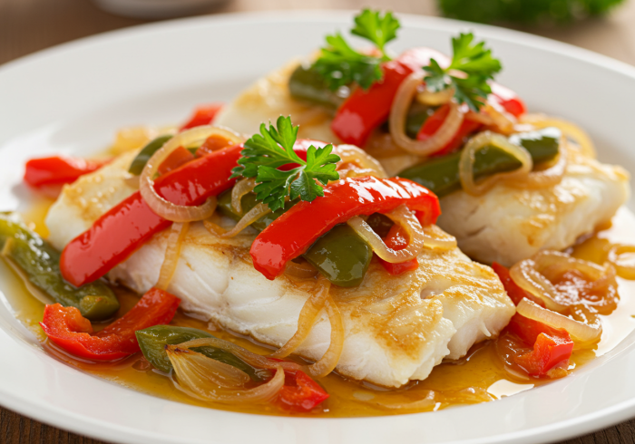 Bacalao con Pimientos a la Portuguesa