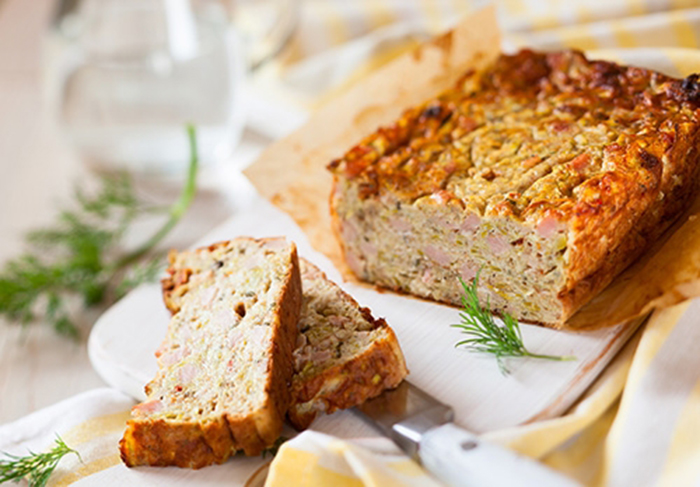 Pastel de Calabacín y Jamón de Pavo Receta