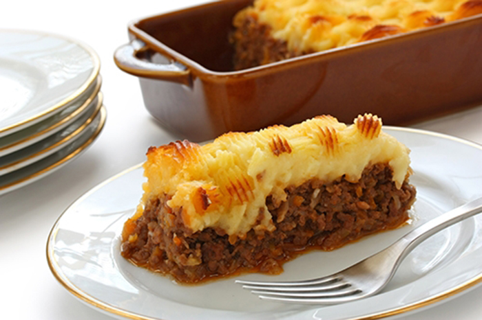 Pastel de Carne Inglés Cottage Pie Receta