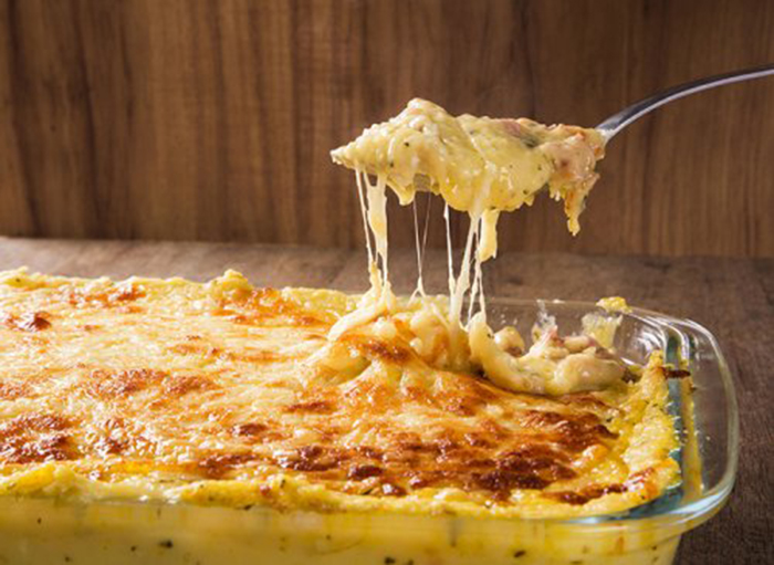 Patatas Gratinadas con Jamón y Queso Receta