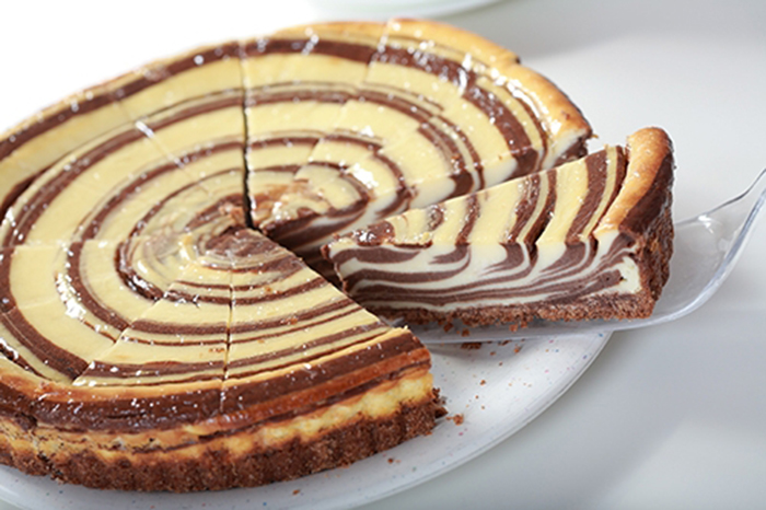 Tarta de Queso con Chocolate Receta